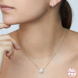 925 Silver Green Paraiba Tourmaline Pendant Necklace for Women