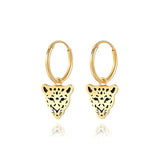 925 Silver Hoop Earring Lightning Star Bee Charms Bling Zircon Earrings