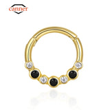 925 Sterling Silver Hoop Earring Round Piercing Cartilage Nose Ring Jewelry