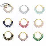 925 Silver Hoop Earrings Zircon Nose Piercing Cartilage Earings 1pc