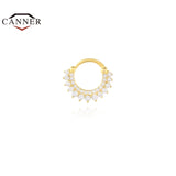 925 Silver Hoop Earrings Zircon Nose Piercing Cartilage Earings 1pc
