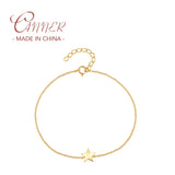925 Silver INS Star Adjustable Chain Bracelet for Women