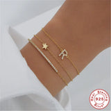 925 Silver INS Star Adjustable Chain Bracelet for Women