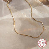 925 Silver INS Style Choker Necklace for Women