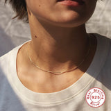925 Silver INS Style Choker Necklace for Women