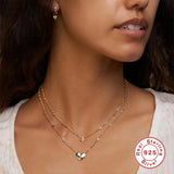 925 Silver Kung Fu Tai Chi Pendant Necklace Yin Yang Choker Jewelry