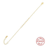925 Silver Red Green CZ Tennis Bracelet Women Box Chain Jewelry