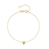 925 Silver Heart Bracelet for Women Charm Pendant Statement Fine Jewelry