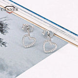 925 Silver Mini Heart Stud Earrings for Women