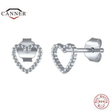 925 Silver Mini Heart Stud Earrings for Women