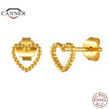 925 Silver Mini Heart Stud Earrings for Women
