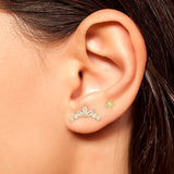 925 Sterling Silver Lucky Clover Stud Earrings for Women