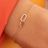 925 Silver Crown Zircon Bracelet For Women