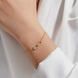 925 Silver Crown Zircon Bracelet For Women