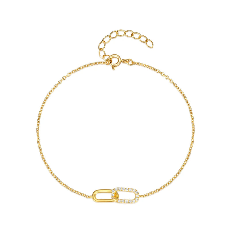925 Silver Crown Zircon Bracelet For Women