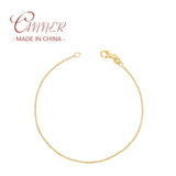 925 Silver Plain Chains Link Bracelet Wedding Gift Fine Jewelry