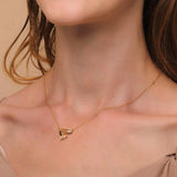 925 Silver Moon Star Lightning Pendant Necklace Women Clavicle Chain