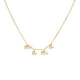 925 Silver Mother's Mama Letter Pendant Necklace Women Mom Nameplate Chain