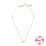 925 Silver Badminton Racket Pendant Necklace for Women