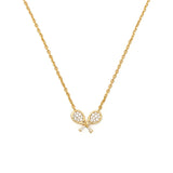 925 Silver Badminton Racket Pendant Necklace for Women