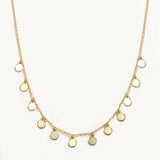 925 Silver Necklace Sequins Clavicle Chain Necklaces for Women