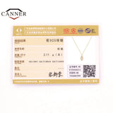 925 Silver Necklace Evil Hand Zircon Lady Pendant Choker Necklaces