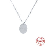 925 Silver Eye Pattern Choker Necklace for Women