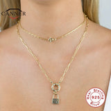 925 Silver Necklace Women Metal Chain Choker Collar Jewelry