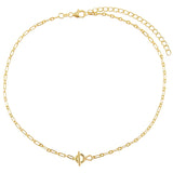 925 Silver Necklace Women Metal Chain Choker Collar Jewelry