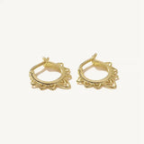 925 Silver Openwork Hoop Earrings for Women Party Jewelry