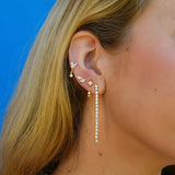 925 Silver Zircon Stud Earrings Women Jewelry Accessories