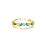 925 Silver Oval Cubic Diamond Finger Rings For Women