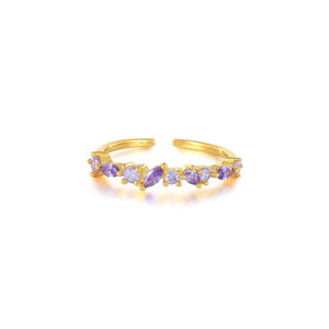 925 Silver Oval Cubic Diamond Finger Rings For Women