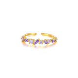 925 Silver Oval Cubic Diamond Finger Rings For Women