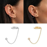 925 Silver Piercing Stud Huggie Earrings Round Cartilage Earings
