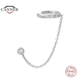 925 Silver Piercing Stud Huggie Earrings Round Cartilage Earings