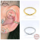 925 Silver Round Hoop Earrings for Women Ear Piercing Cartilage Jewelry