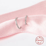 925 Silver Round Hoop Earrings for Women Ear Piercing Cartilage Jewelry