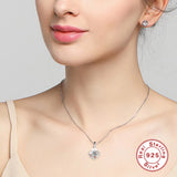 925 Silver Moissanite Pendant 1CARAT 6.5MM