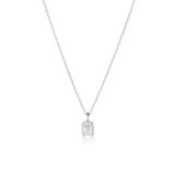 925 Silver Zircon Pearl Necklace for Women