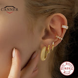 925 Silver Bone Joint Ear Hoop Earrings for Women