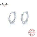925 Silver Bone Joint Ear Hoop Earrings for Women