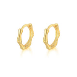 925 Silver Bone Joint Ear Hoop Earrings for Women