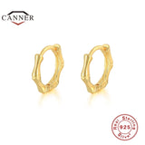 925 Silver Bone Joint Ear Hoop Earrings for Women