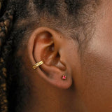 925 Silver Zircon Birthday Stone Stud Earrings