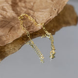 925 Silver Paperclip Bracelet for Women Plated Chain Ladies Jewelry