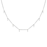 925 Sterling Silver Round Rivet Clavicle Chain Choker Necklaces