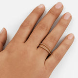 925 Silver Single Row Bead Ring Women American European Ins Style Finger Rings