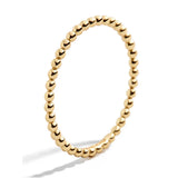 925 Silver Single Row Bead Ring Women American European Ins Style Finger Rings