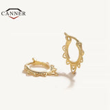925 Silver Small Hoop Earrings Women Round Huggie Piercing